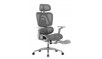 Fotel Ergonomiczny Biurowy z Podnóżkiem Mark Adler