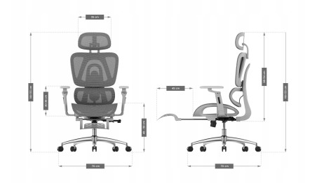 Fotel Ergonomiczny Biurowy z Podnóżkiem Mark Adler