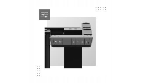 Mocny Stelaż do Biurka Elektrycznego Stolika Regulacja Wysokości Mark Adler