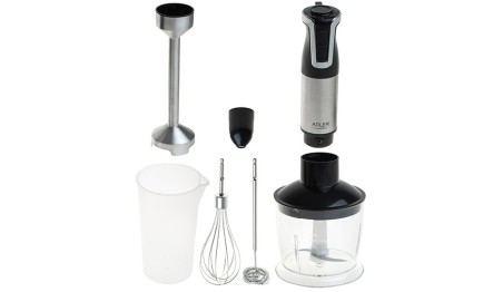 Blender Kuchenny Ręczny 1800W Turbo 20 Ustawień Prędkości Zestaw Adler