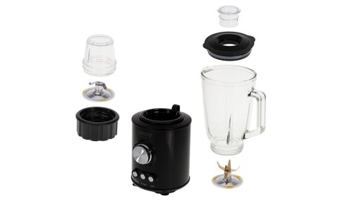 Blender kielichowy - tytanowe ostrza - szklany dzbanek 1,5l