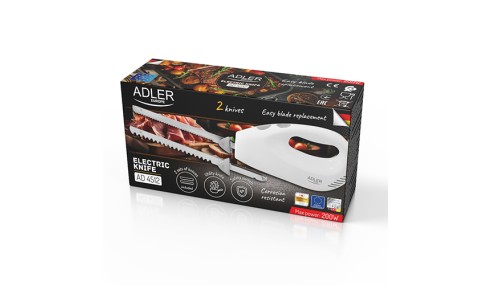 Nóż Elektryczny do Żywności Mrożonek Stal Nierdzewna Adler