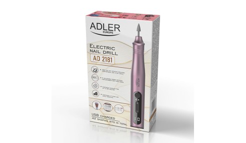 Frezarka Do Paznokci 11w1 Zestaw 5 Prędkości Uniwersalna + Akcesoria Adler