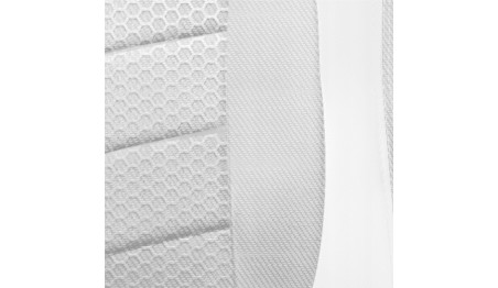 FOTEL GAMINGOWY GRACZA BIUROWY BIAŁY KRZESŁO RGB LED + PILOT HUZARO