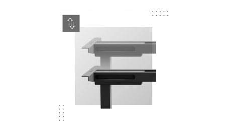 Ergonomiczny Stelaż Elektryczny do Biurka Regulacja Wysokości Mark Adler