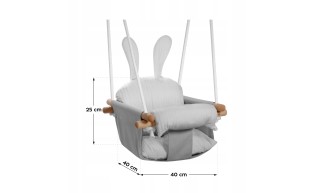HUŚTAWKA DREWNIANA DLA DZIECI +6m Do Domu Ogrodu Bezpieczna Tulano 2