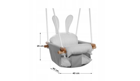 HUŚTAWKA DREWNIANA DLA DZIECI +6m Do Domu Ogrodu Bezpieczna Tulano