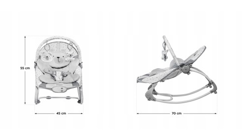 Bujaczek Leżaczek Dziecięcy Kołyska dla dziecka niemowląt Tulano