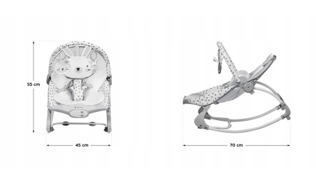 Bujaczek Leżaczek Dziecięcy Kołyska dla dziecka niemowląt Tulano