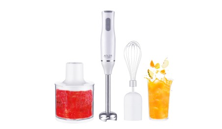 BLENDER RĘCZNY KUCHENYY 700ml 800W +2 POJEMNIKI ZESTAW ADLER
