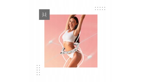 HULA HOP ODCHUDZAJĄCE LCD z Obciążeniem z Wypustkami 4 Funkcje HULAHOP