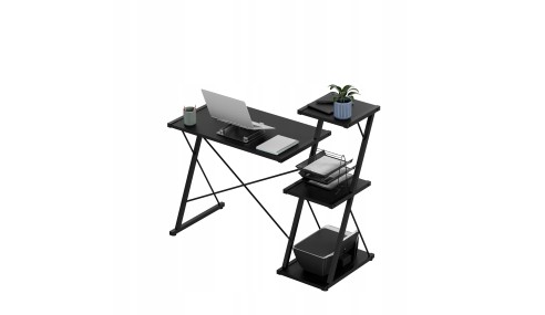 Nowoczesne biurko z półkami Regulowane Stolik biurowy Mark Adler