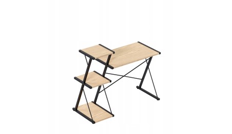 Nowoczesne biurko z półkami Dwustronne Regulowane Stolik biurowy Mark Adler