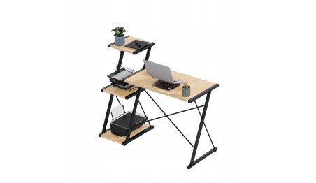 Nowoczesne biurko z półkami Dwustronne Regulowane Stolik biurowy Mark Adler