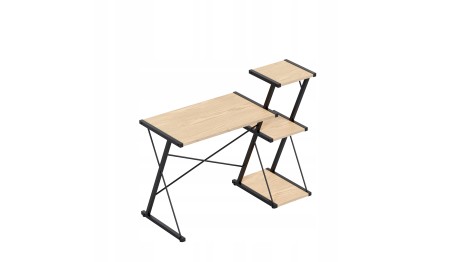 Nowoczesne biurko z półkami Dwustronne Regulowane Stolik biurowy Mark Adler