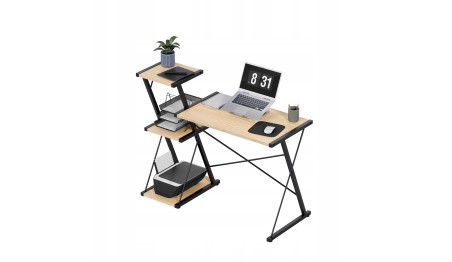 Nowoczesne biurko z półkami Dwustronne Regulowane Stolik biurowy Mark Adler