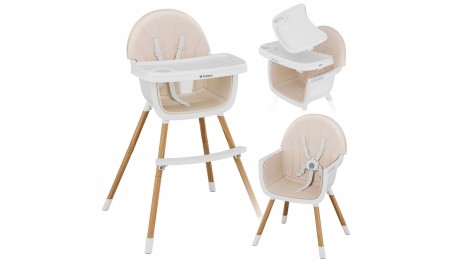 KRZESEŁKO DO KARMIENIA REGULOWANE PODNÓŻEK FOTELIK DLA DZIECKA TACKA