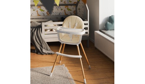 KRZESEŁKO DO KARMIENIA REGULOWANE PODNÓŻEK FOTELIK DLA DZIECKA TACKA