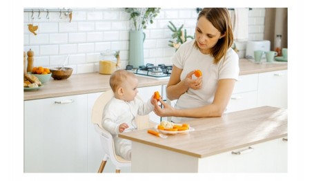 KRZESEŁKO DO KARMIENIA REGULOWANE PODNÓŻEK FOTELIK DLA DZIECKA TACKA