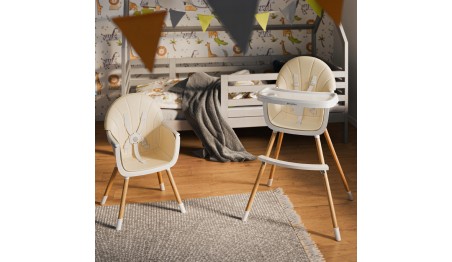 KRZESEŁKO DO KARMIENIA REGULOWANE PODNÓŻEK FOTELIK DLA DZIECKA TACKA