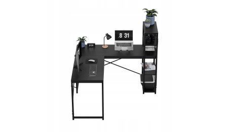 Biurko Narożne z półkami Dwustronne Nowoczesny Stolik biurowy MarkAdler