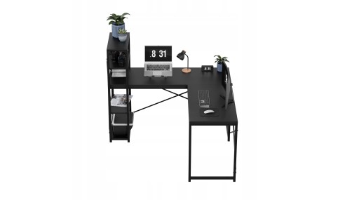 Biurko Narożne z półkami Dwustronne Nowoczesny Stolik biurowy MarkAdler