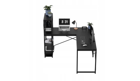 Biurko Narożne z półkami Dwustronne Nowoczesny Stolik biurowy MarkAdler