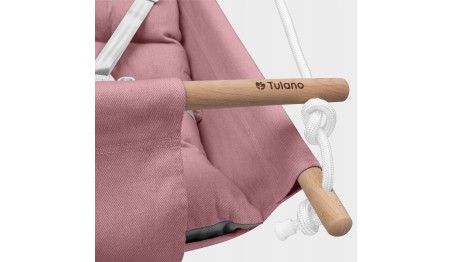 Huśtawka Kołyska dla dzieci 3w1 +6m Leżaczek Do Domu Ogrodu Różowa Tulano