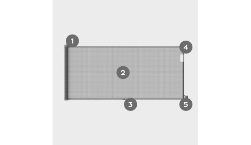 BARIERKA NA DRZWI SCHODY REGULACJA BRAMKA OCHRONNA ROZWIJANA TULANO