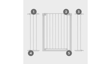 BARIERKA ZABEZPIECZAJĄCA BRAMKA ROZPOROWA OCHRONNA NA SCHODY I DRZWI TULANO