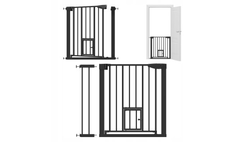 BARIERKA ZABEZPIECZAJĄCA BRAMKA ROZPOROWA OCHRONNA NA SCHODY I DRZWI TULANO