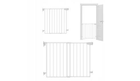 BARIERKA ZABEZPIECZAJĄCA BRAMKA OCHRONNA NA SCHODY I DRZWI BIAŁA TULANO