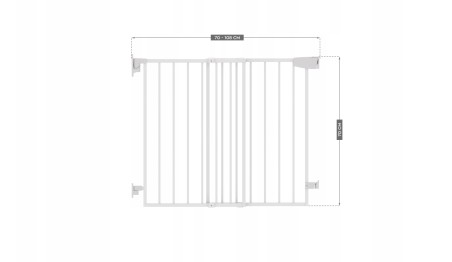 BARIERKA ZABEZPIECZAJĄCA BRAMKA OCHRONNA NA SCHODY I DRZWI BIAŁA TULANO