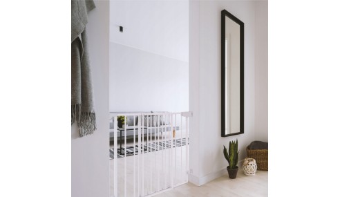 BARIERKA ZABEZPIECZAJĄCA BRAMKA OCHRONNA NA SCHODY I DRZWI BIAŁA TULANO