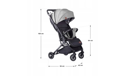 WÓZEK DZIECIĘCY WIELOFUNKCYJNY Spacerowy Składany Lekki AMORTYZACJA KOSZ