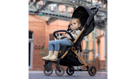 WÓZEK DZIECIĘCY WIELOFUNKCYJNY Spacerowy Składany Lekki AMORTYZACJA KOSZ