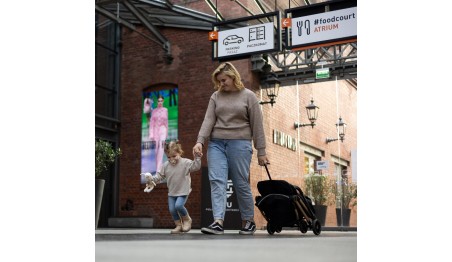 WÓZEK DZIECIĘCY WIELOFUNKCYJNY Spacerowy Składany Lekki AMORTYZACJA KOSZ