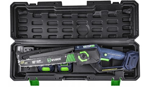 PIŁA ŁAŃCUCHOWA AKUMULATOROWA MINI PILARKA GAŁĘZIÓWKA 2x AKU 2x PROWADNICA