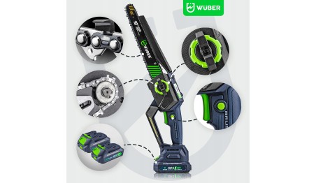 PIŁA ŁAŃCUCHOWA AKUMULATOROWA MINI PILARKA GAŁĘZIÓWKA 2x AKU 2x PROWADNICA