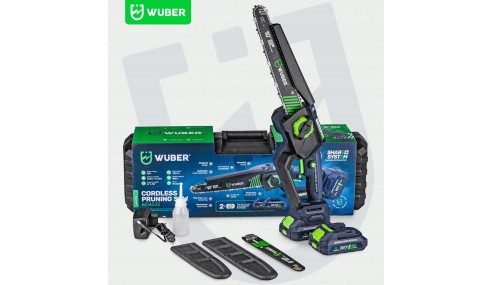 PIŁA ŁAŃCUCHOWA AKUMULATOROWA MINI PILARKA GAŁĘZIÓWKA 2x AKU 2x PROWADNICA