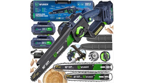 PIŁA ŁAŃCUCHOWA AKUMULATOROWA MINI PILARKA GAŁĘZIÓWKA 2x AKU 2x PROWADNICA