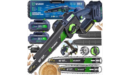 PIŁA ŁAŃCUCHOWA AKUMULATOROWA MINI PILARKA GAŁĘZIÓWKA 2x AKU 2x PROWADNICA