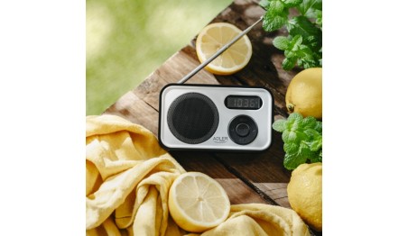 Nowoczesne Radio Cyfrowe LCD PLL AM/FM Zegar Budzik Antena Adler