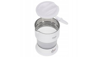 Czajnik Elektryczny Turystyczny 600W Składany Kompaktowy 0,6L Biały Adler 2