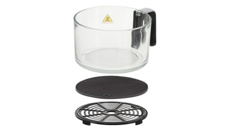 Frytkownica beztłuszczowa ze szklaną misą 3L