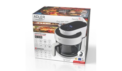 Frytkownica beztłuszczowa ze szklaną misą 3L