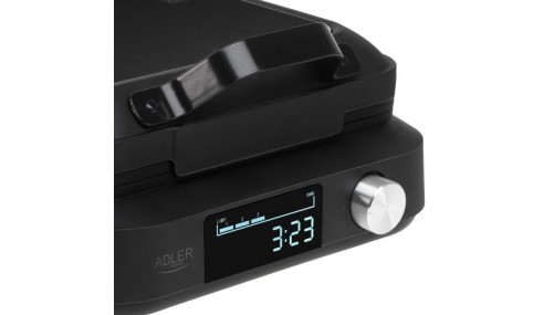 Gofrownica z wyświetlaczem LED 6 Poziomów grzania 2200W Adler