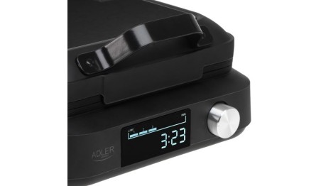 Gofrownica z wyświetlaczem LED 6 Poziomów grzania 2200W Adler