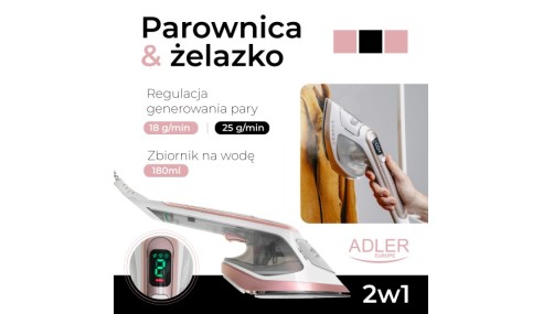 Parownica do ubrań & żelazko 2 w 1