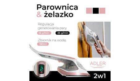 Parownica do ubrań & żelazko 2 w 1